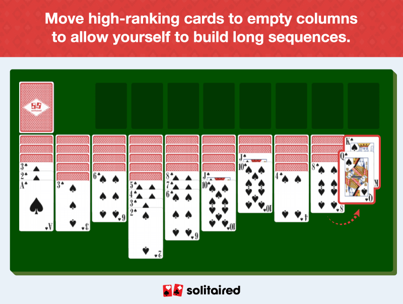 move high cards to new columns