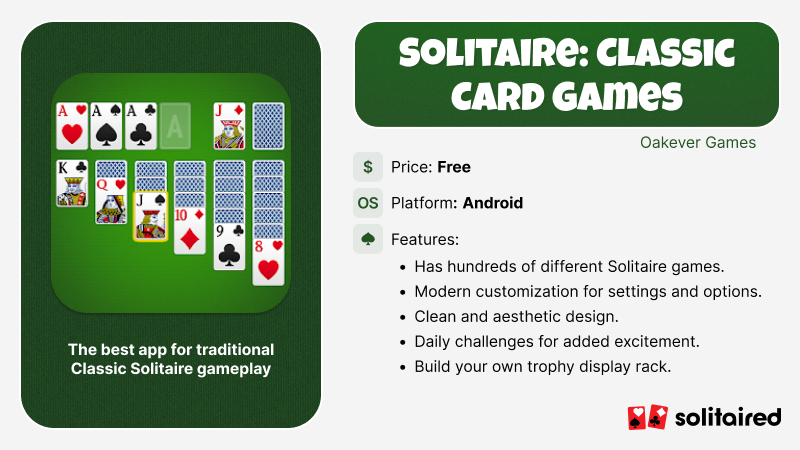 Solitaire: Classic Card Games by Oakever Games