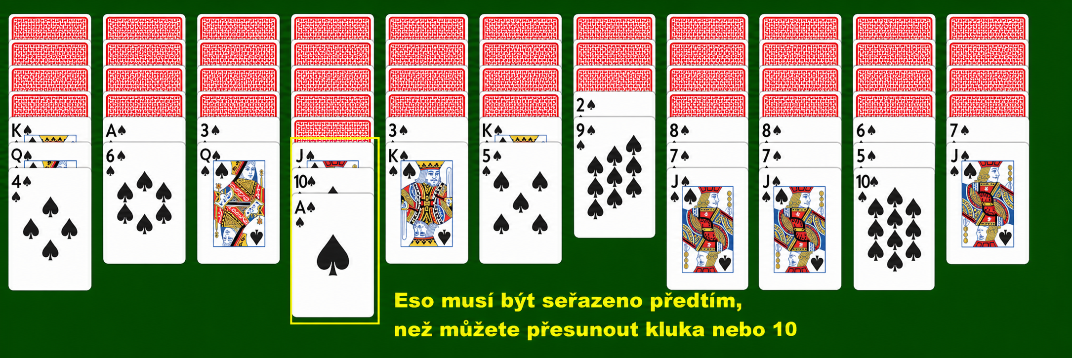 Přesun karet ve skupině