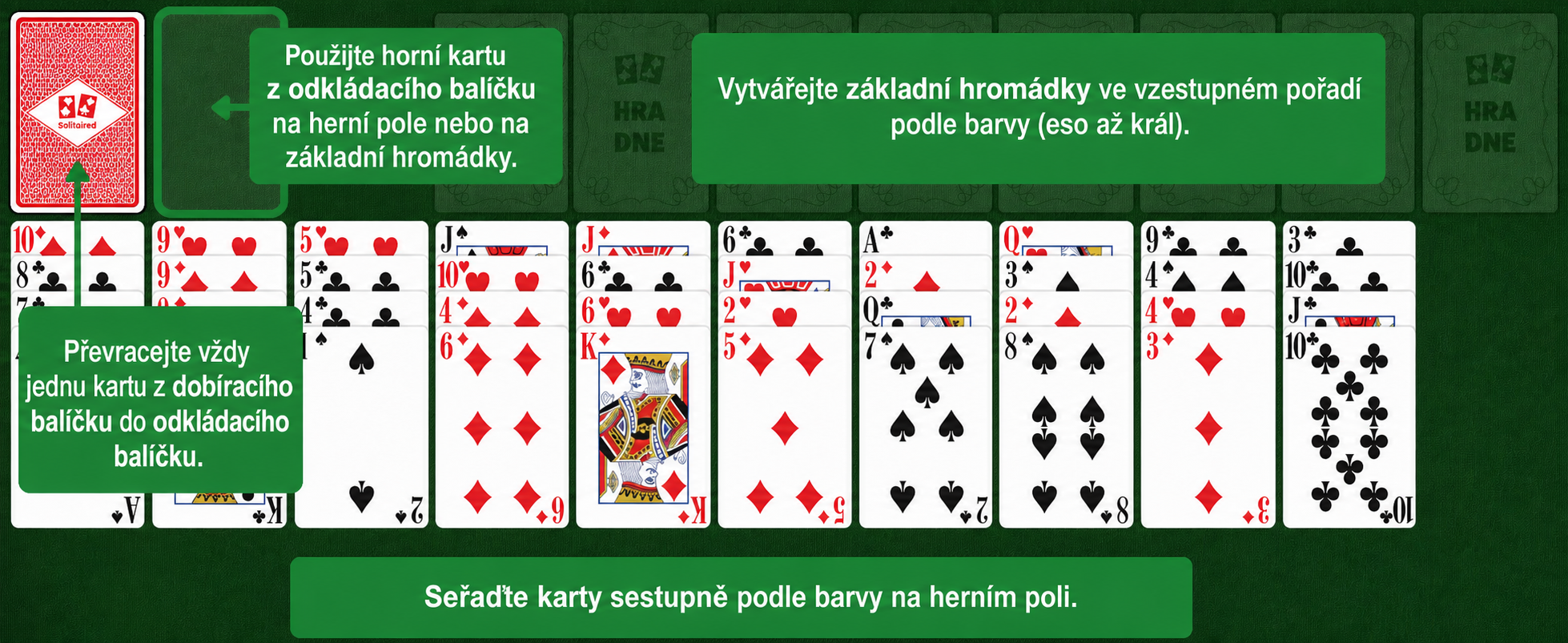 Příprava snadného FreeCellu