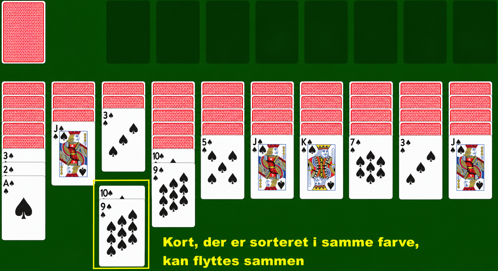 Moving cards in a bunch