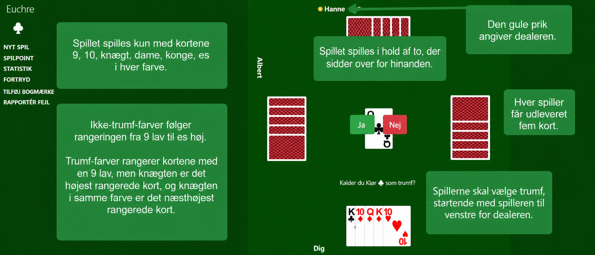 Euchre opsætning