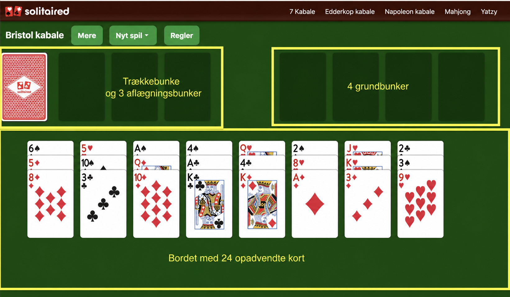 How to set up a game of Seahaven Tower