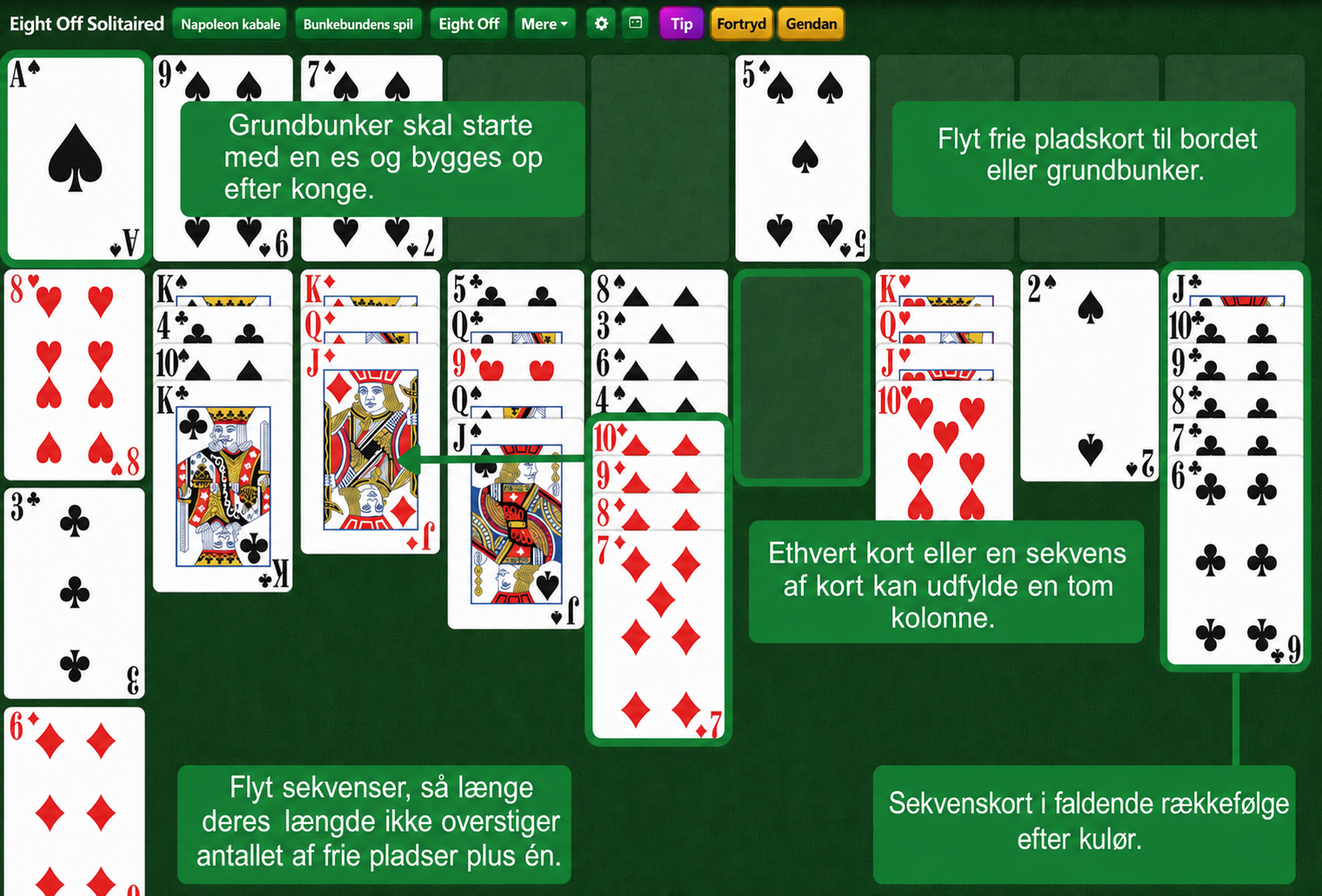 Eight Off kabale opsætning