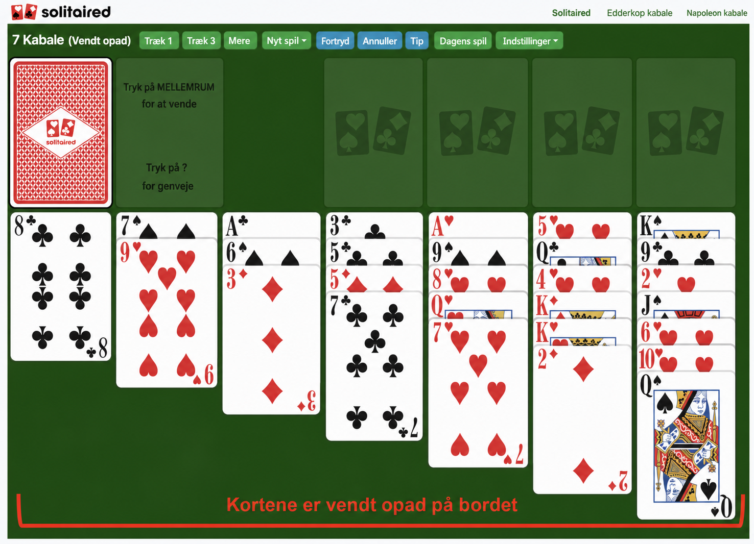 Triple Klondike Face up
