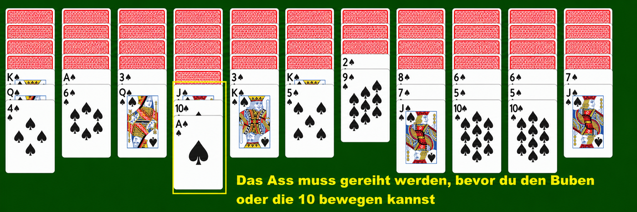 Blockierte Karten