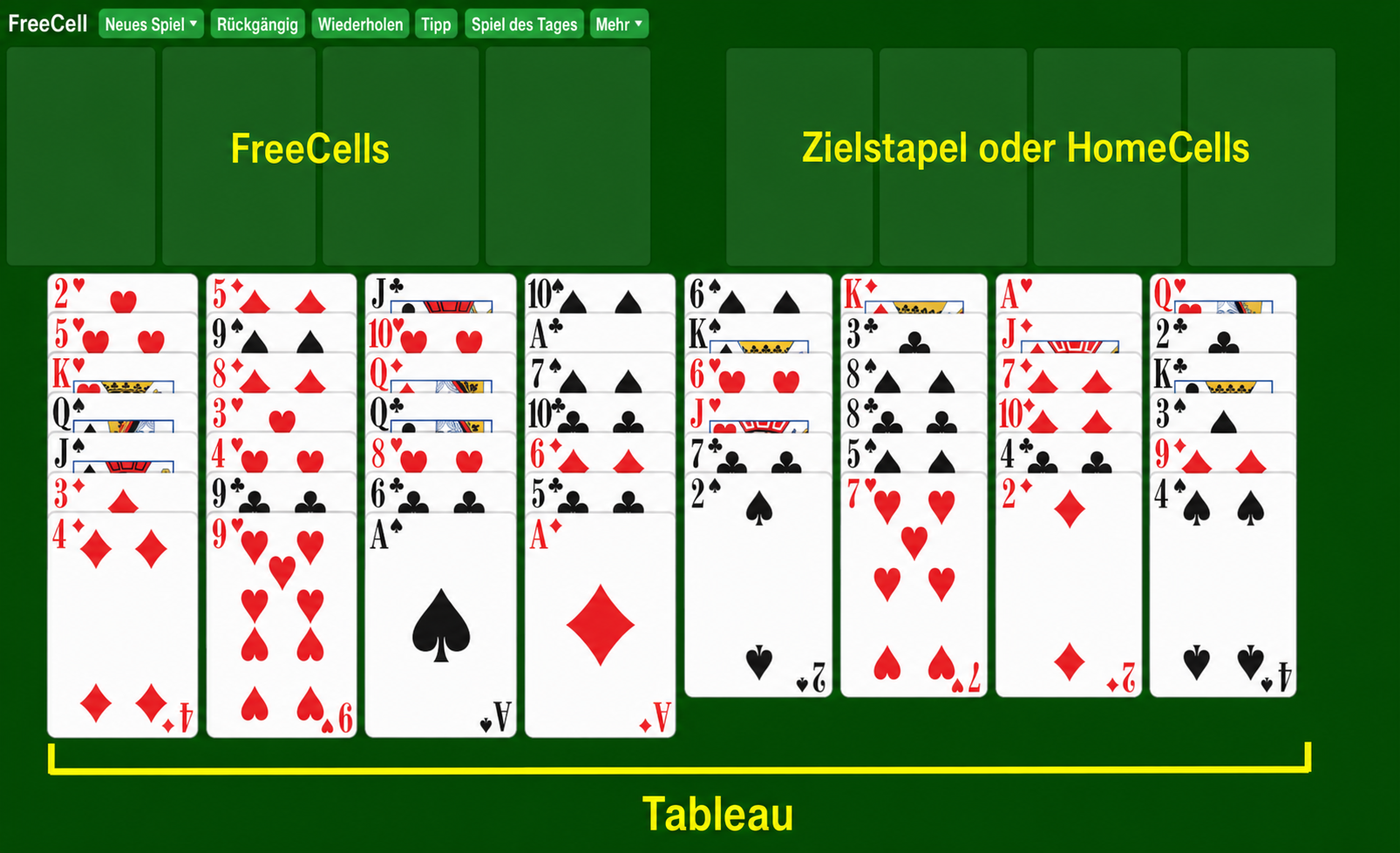 So richtest du ein Spiel FreeCell Solitär ein, 2021