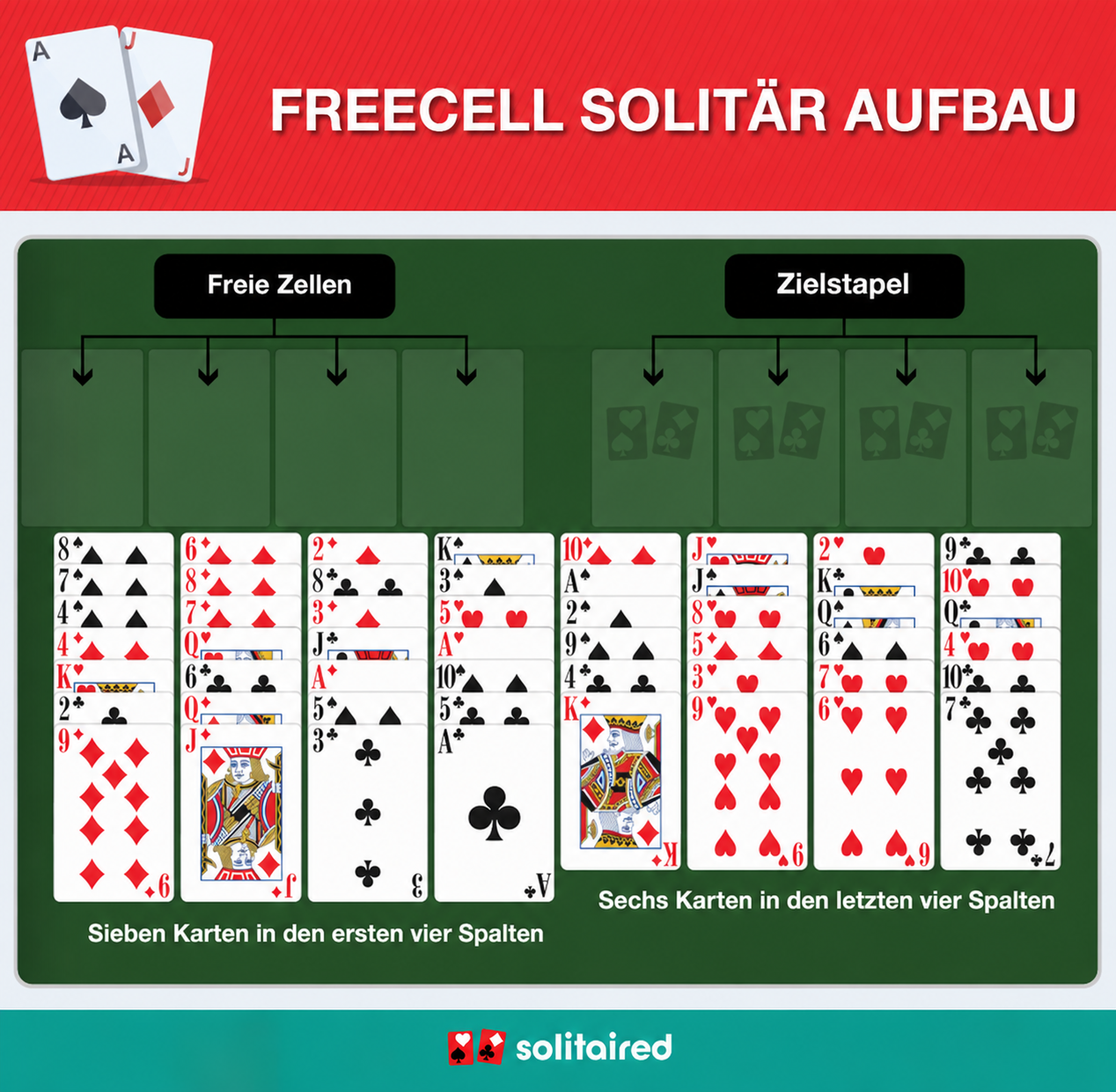FreeCell Solitaire setup