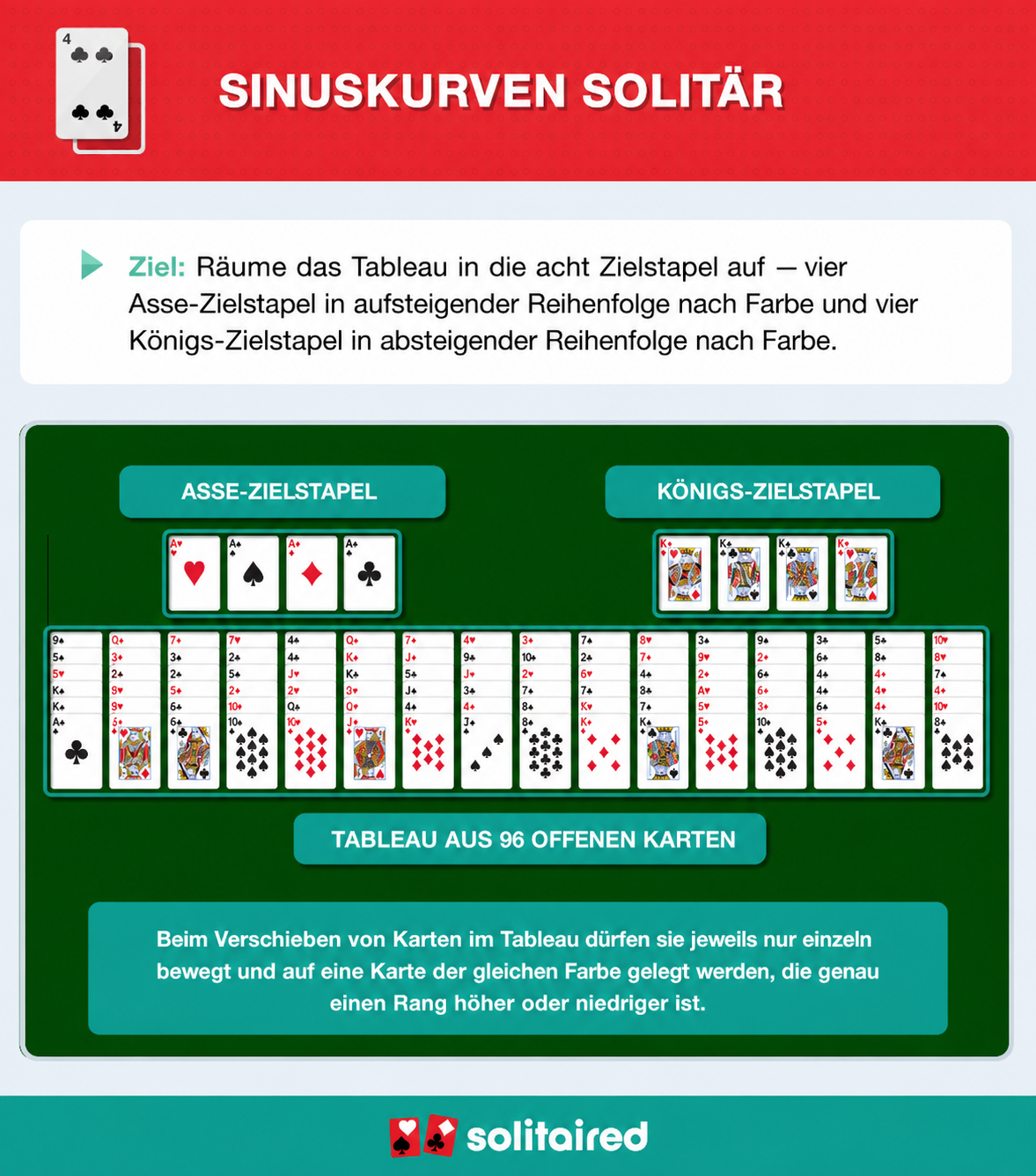 How to play Crescent Solitaire
