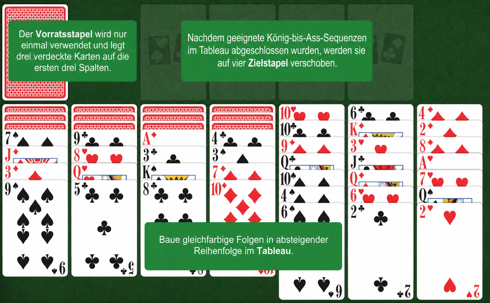 Scorpion Solitär Aufbau