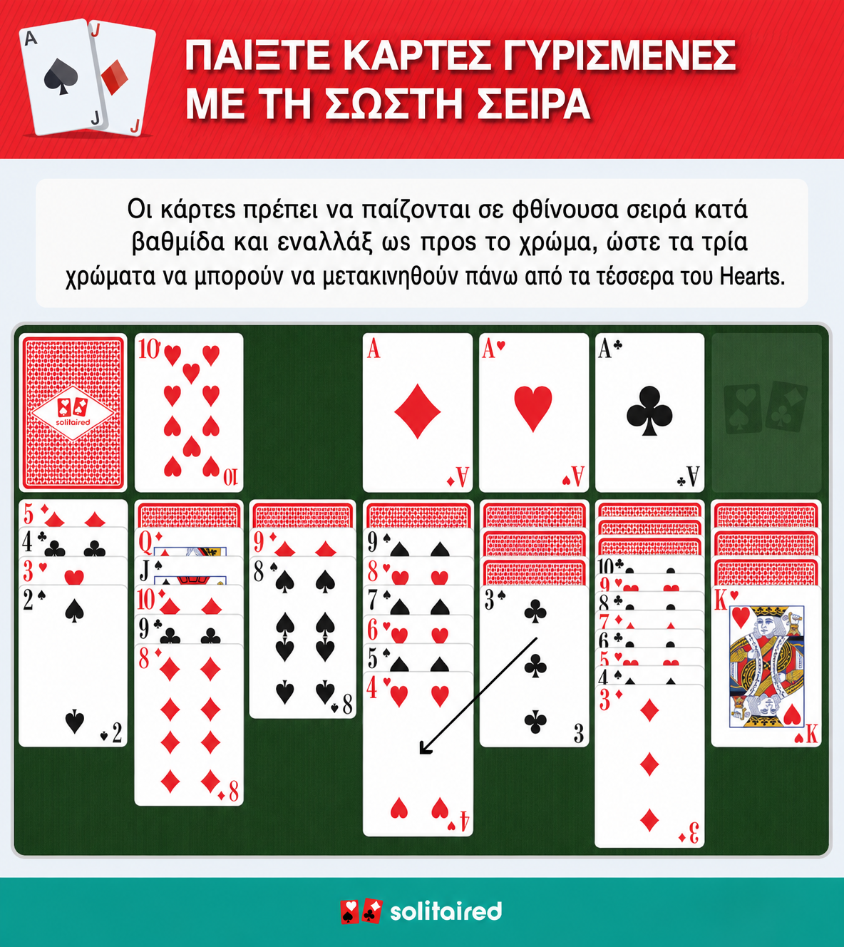 Play face-up cards