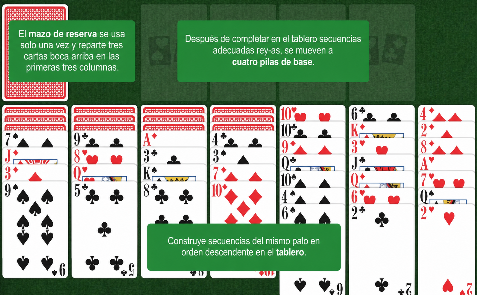 Configuración del Solitario Scorpion