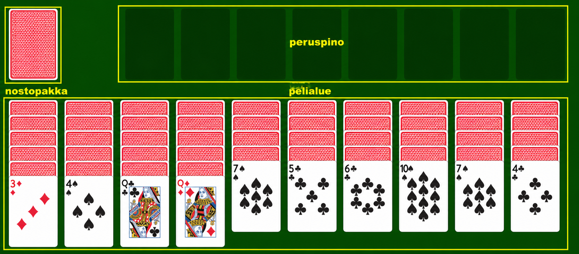 Spider Solitaire terms