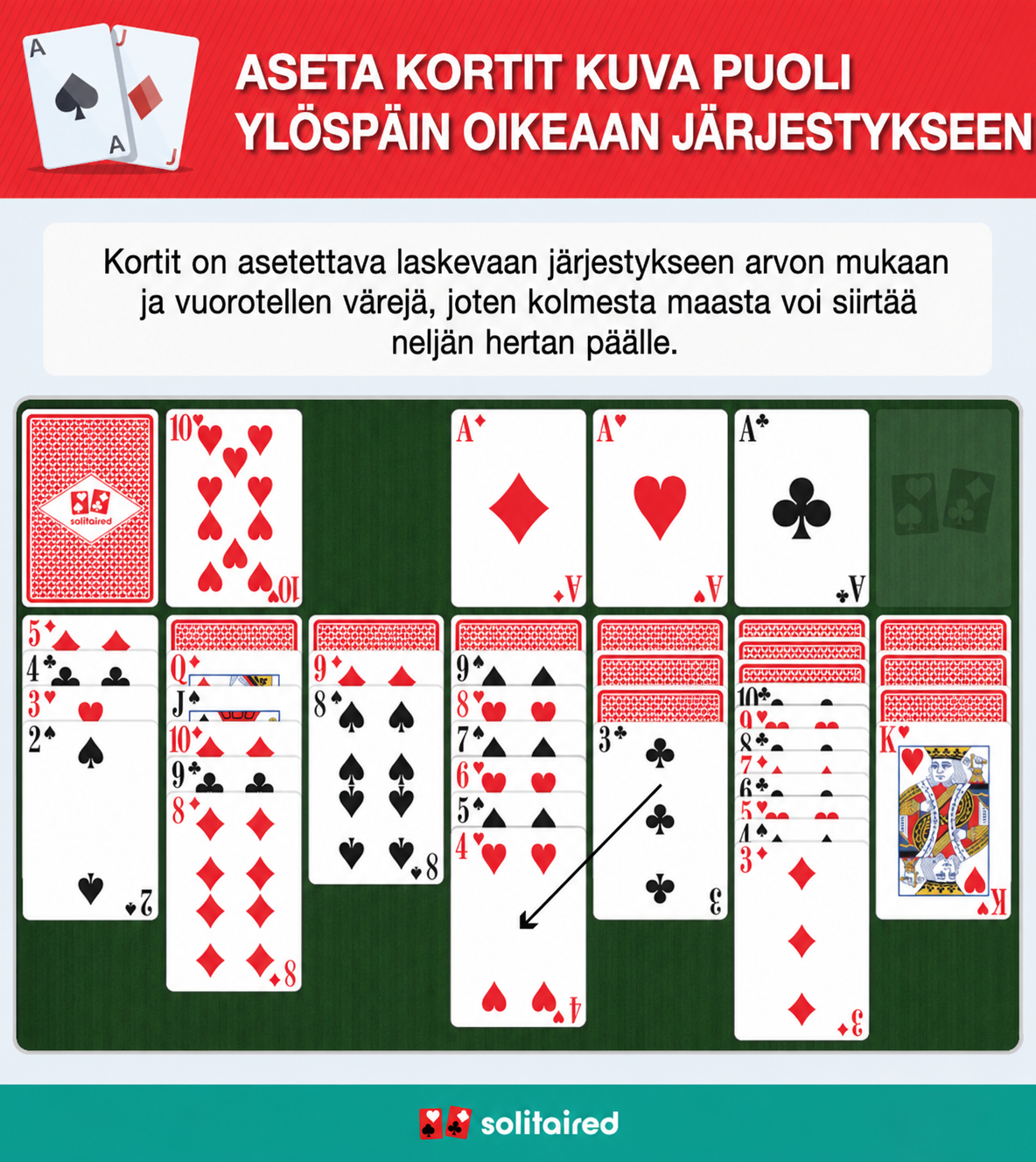 Play face-up cards