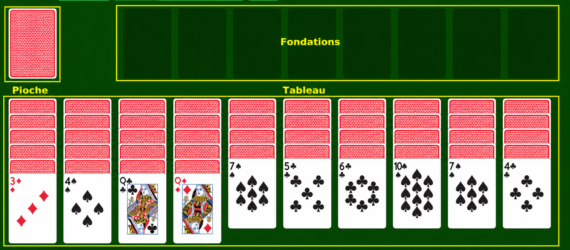 Termes de Spider Solitaire