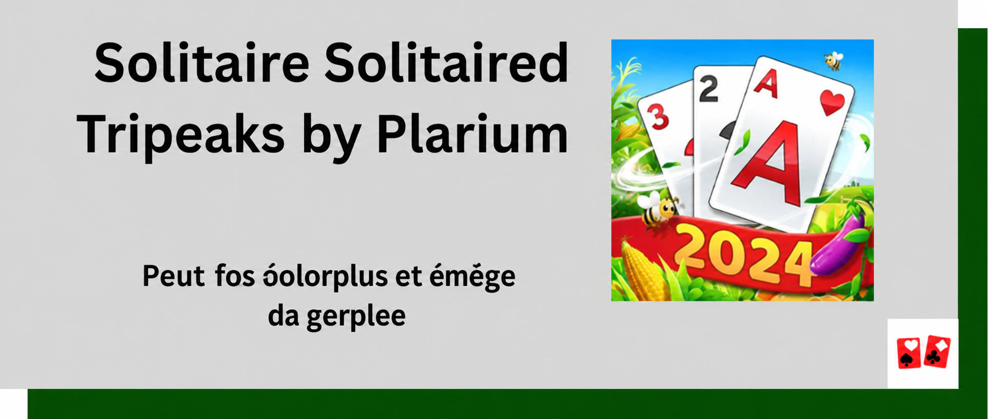 Solitaire Tripeaks Decor par People Lovin Games