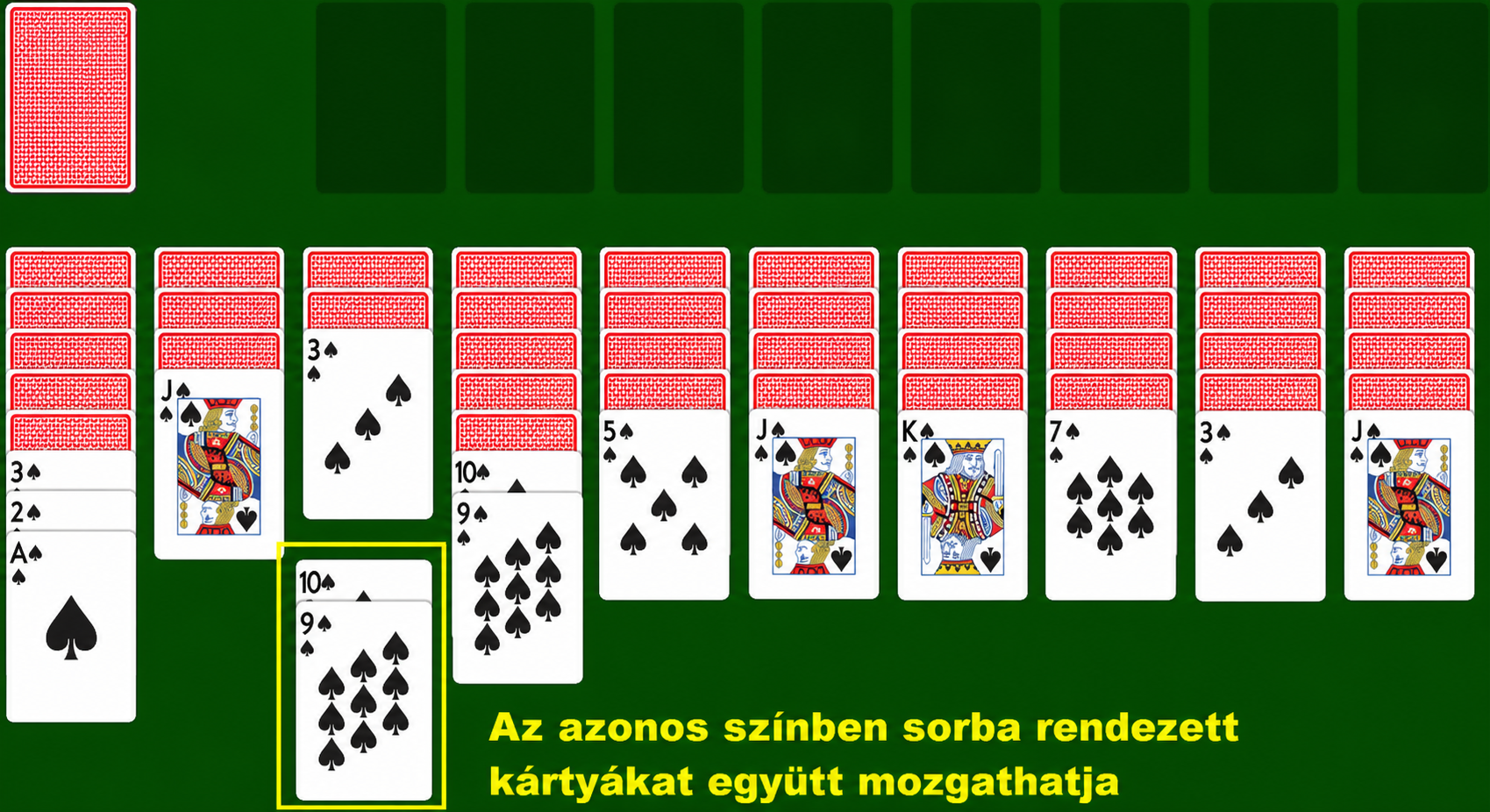 Kártyák mozgatása csoportban