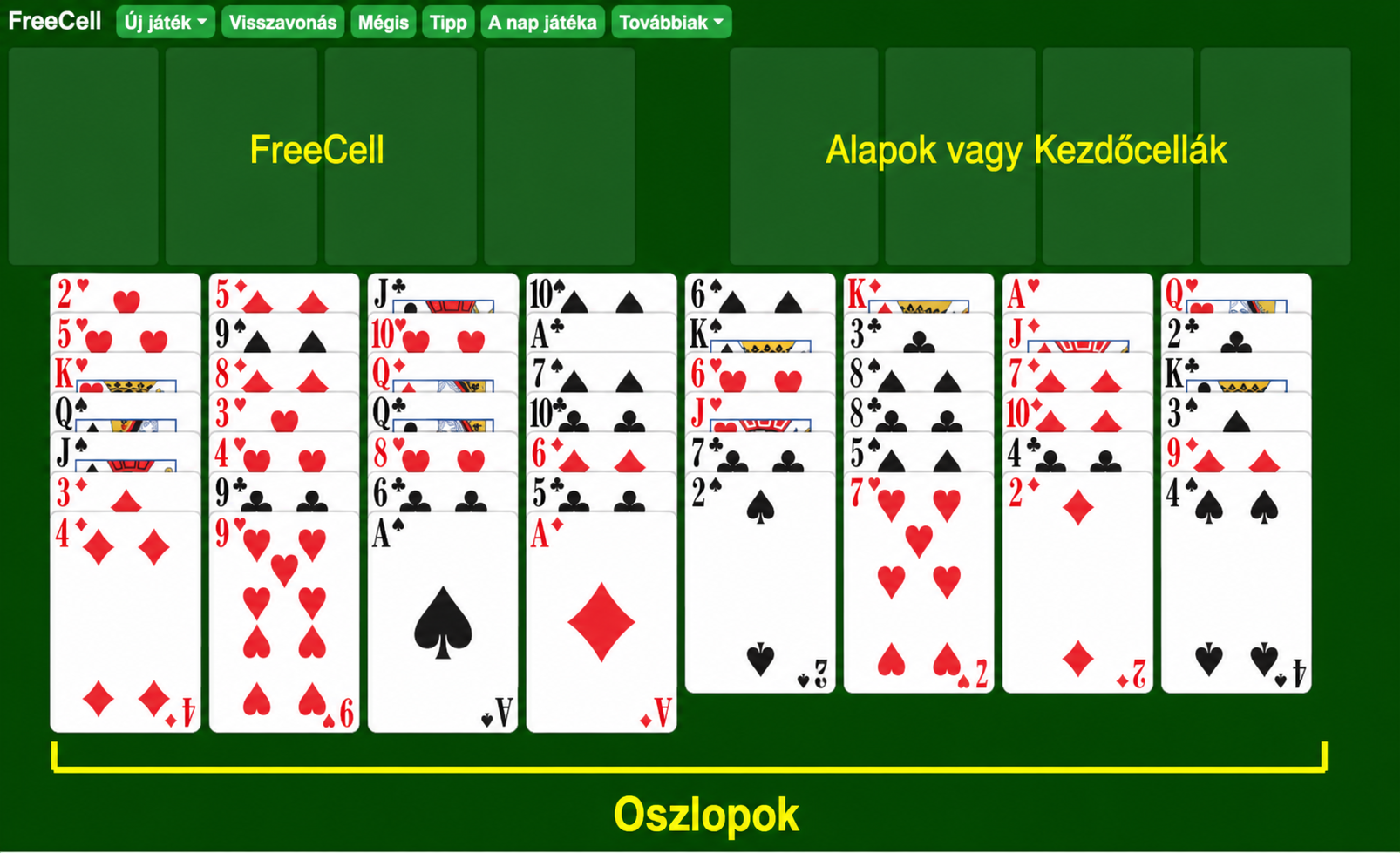 Hogyan állítsd be a FreeCell pasziánsz játékot, 2021