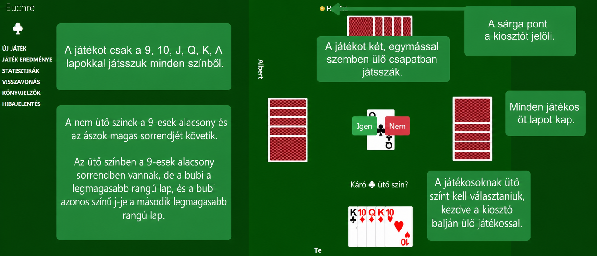 Euchre setup