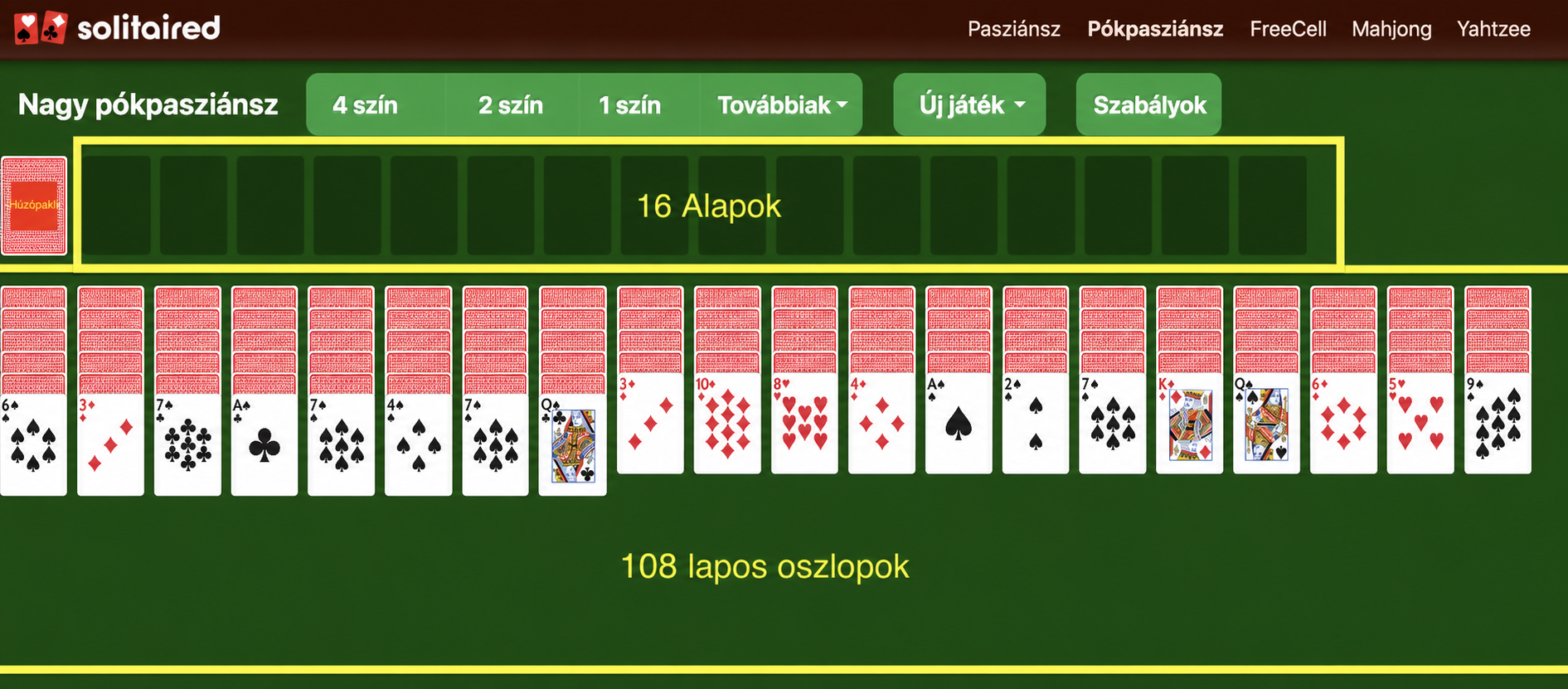 Hogyan kell beállítani a Huge Pókpasziánszot