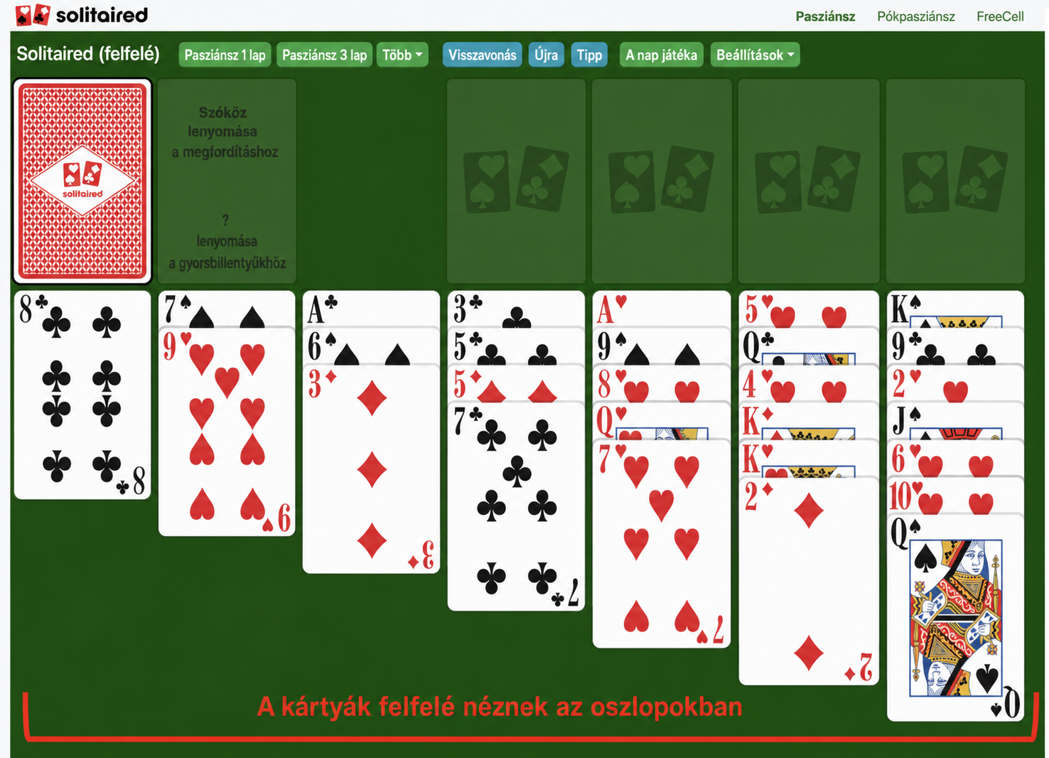 Triple Klondike Face up