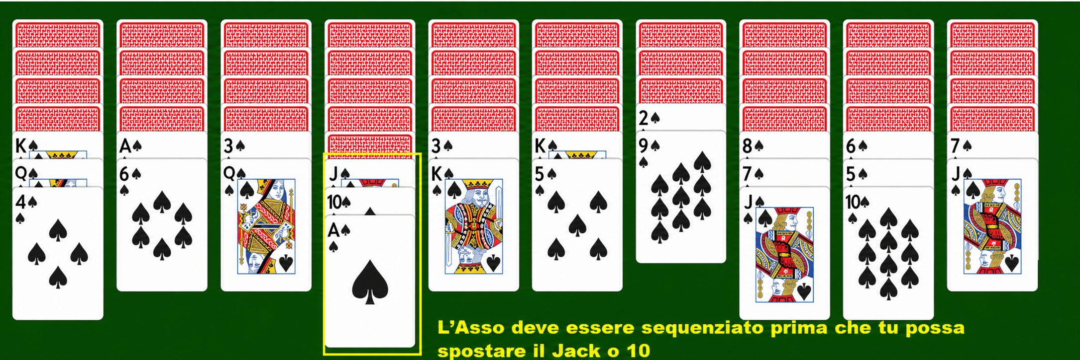 Spostare le carte in gruppo