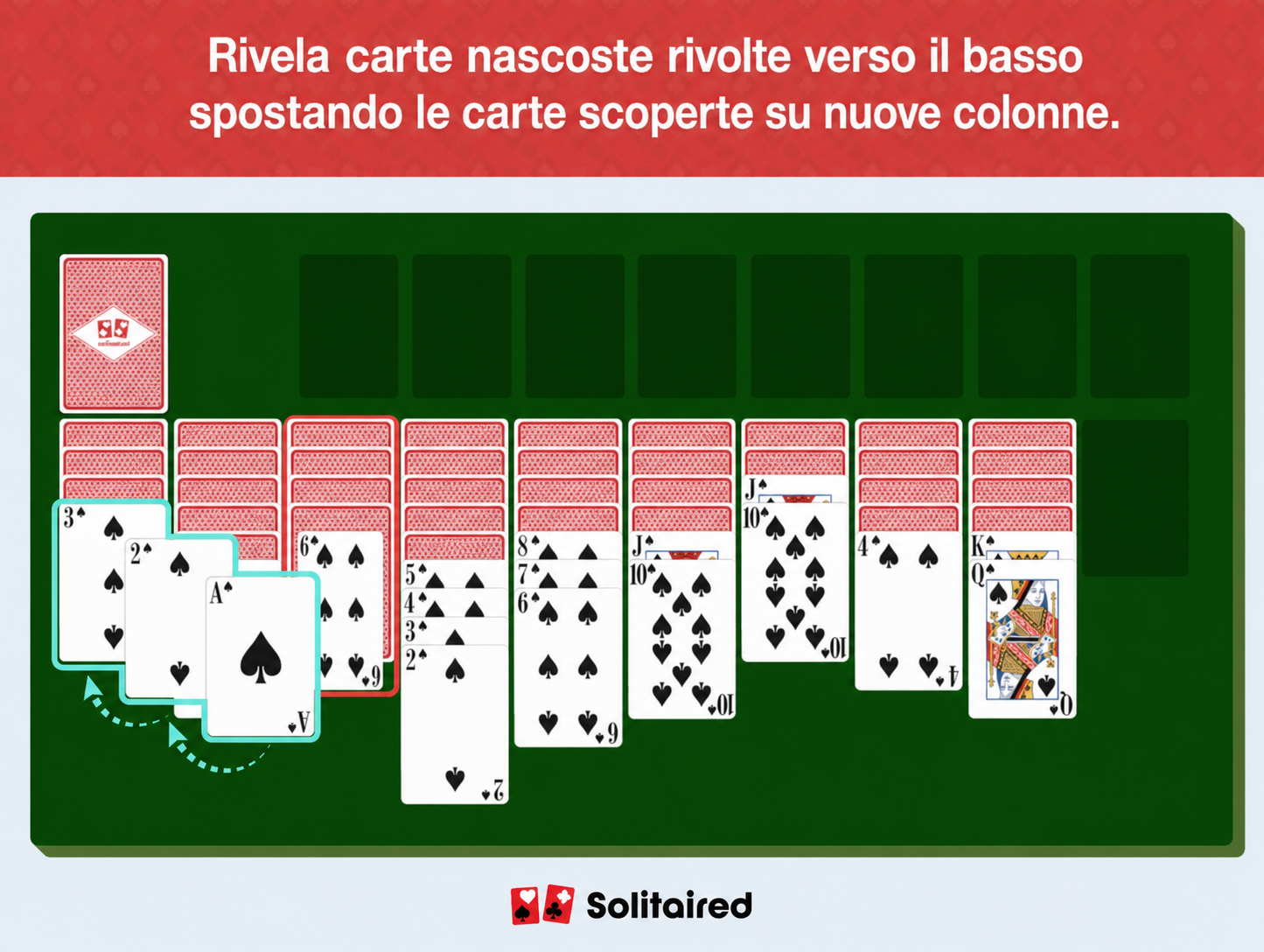 reveal uncovered facedown cards