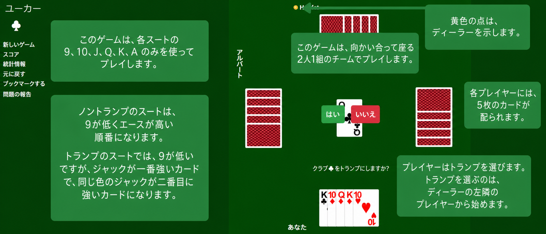 Euchre setup