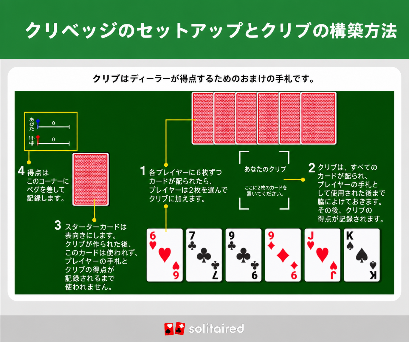 how to set up Cribbage and build the crib