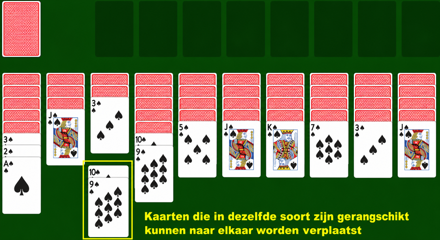 Kaarten in een groep verplaatsen