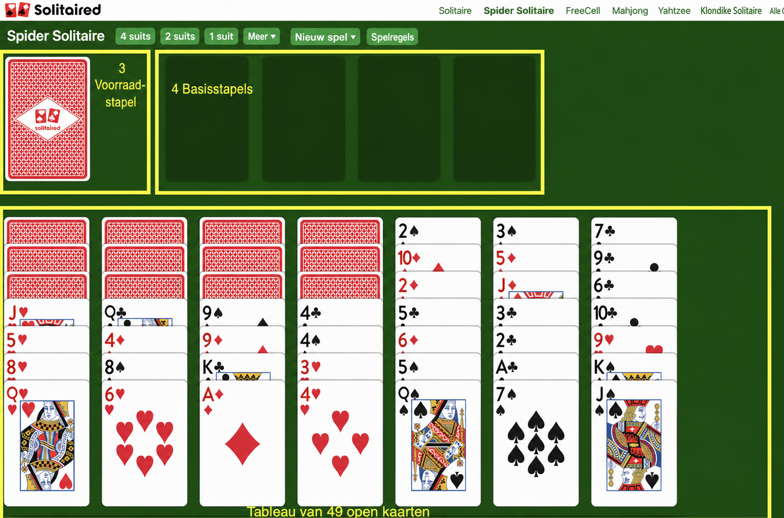 Hoe je Scorpion Solitaire opzet