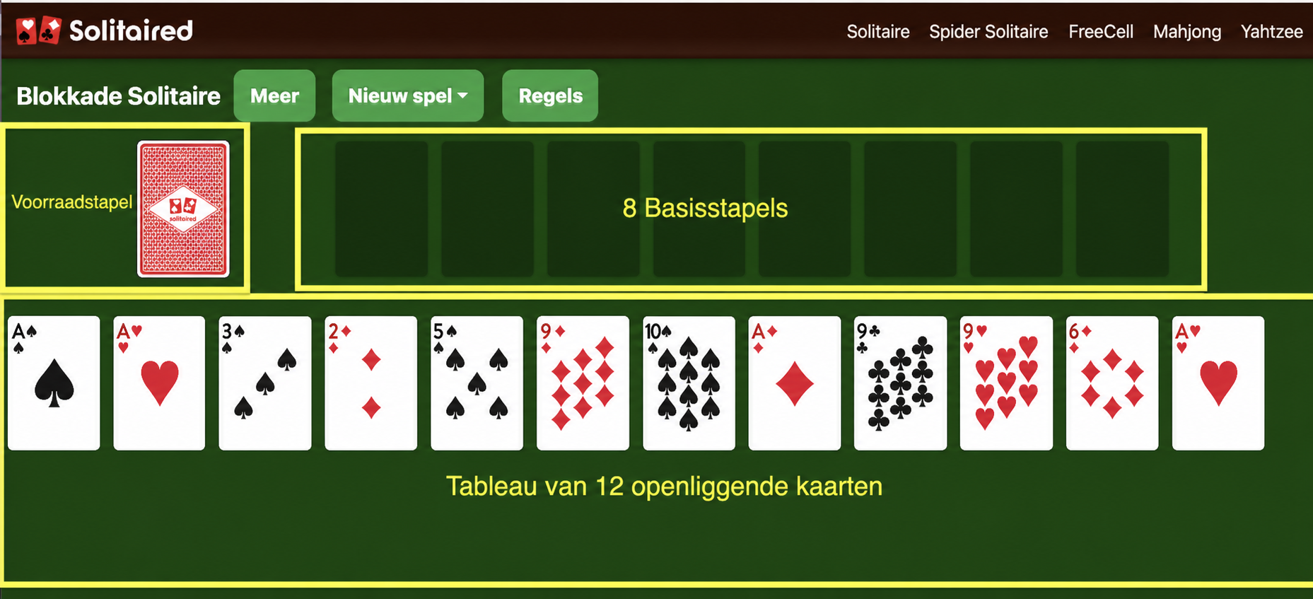 Hoe je een spel Blockade Solitaire opzet