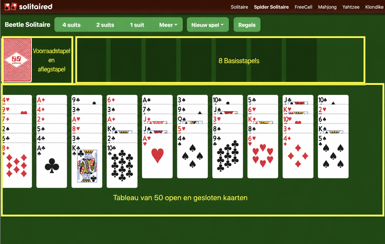 Hoe je een spel Beetle Solitaire opzet