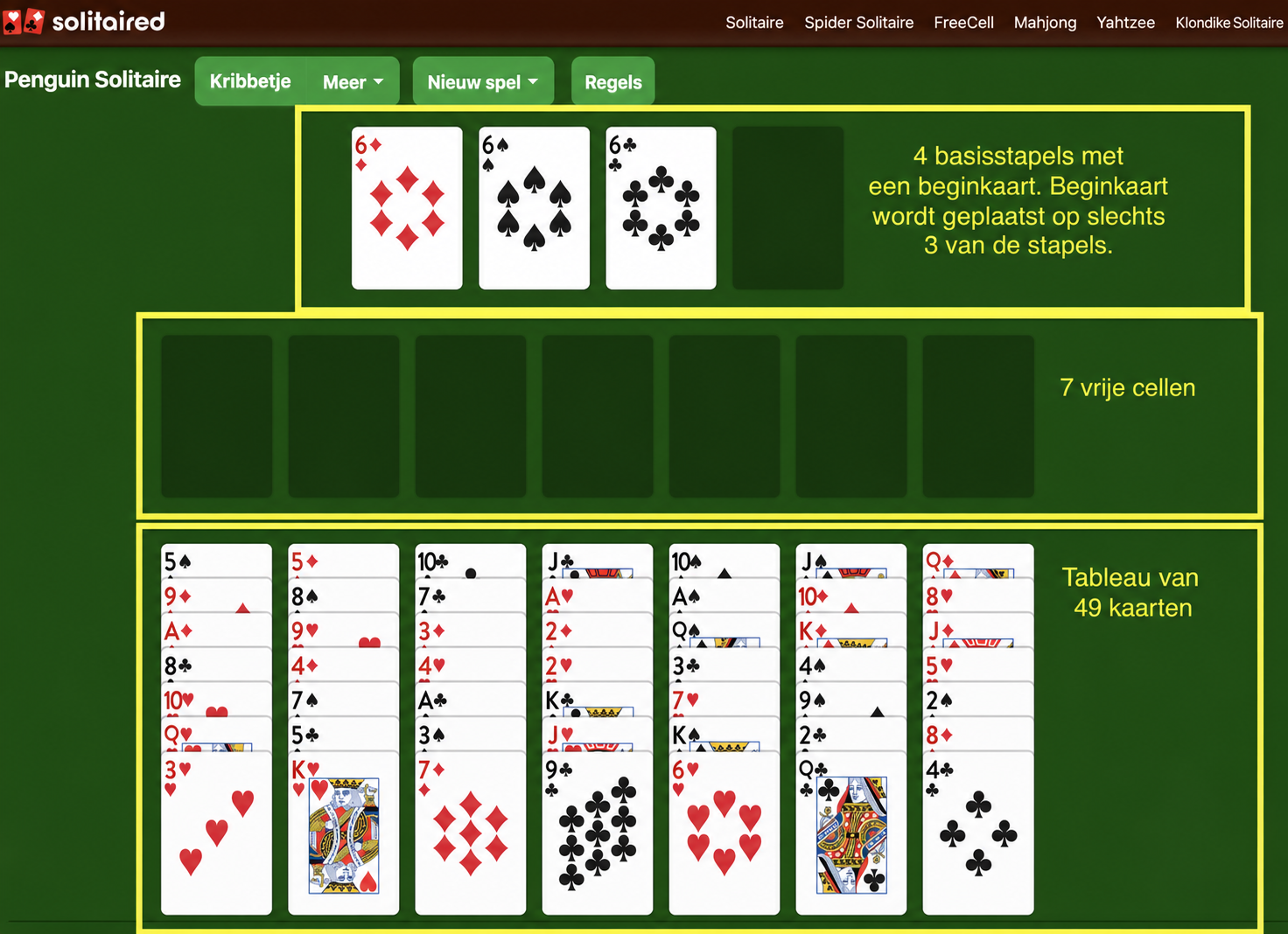 Hoe je een spel Penguin Solitaire opzet