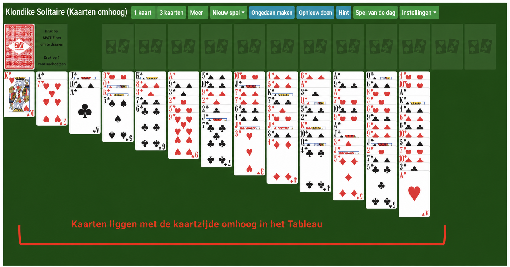 Triple Klondike Face up
