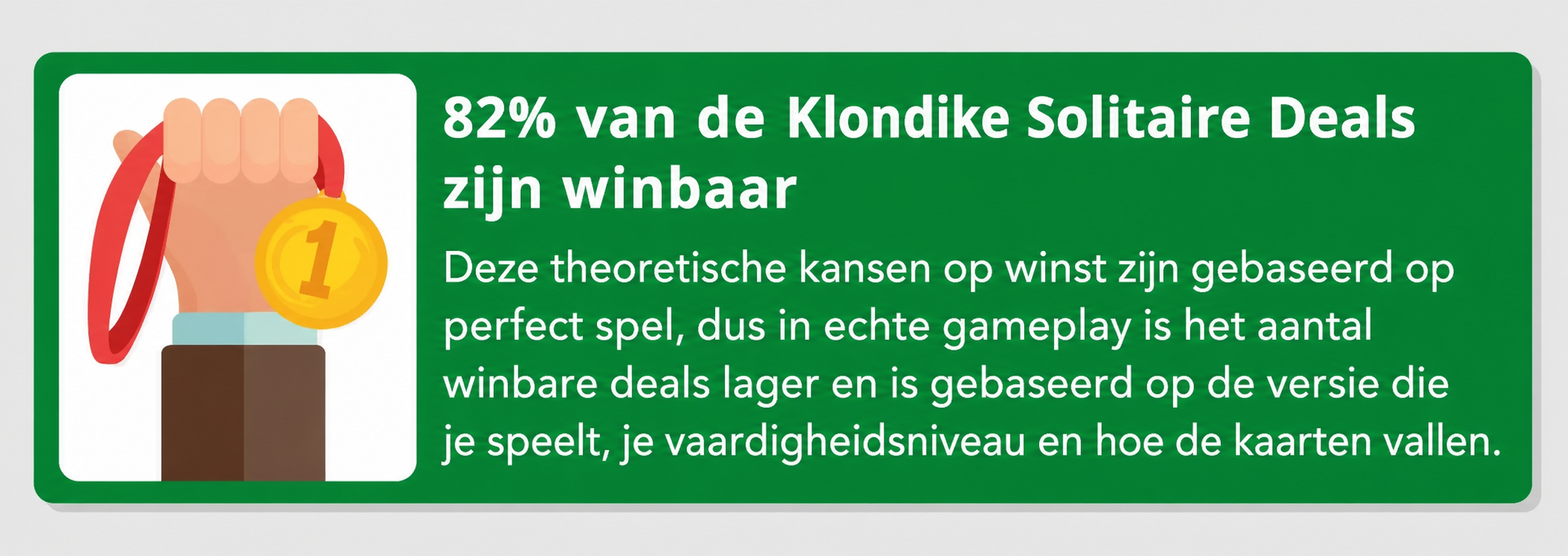 Een feitenkader over of elk spel solitaire te winnen is
