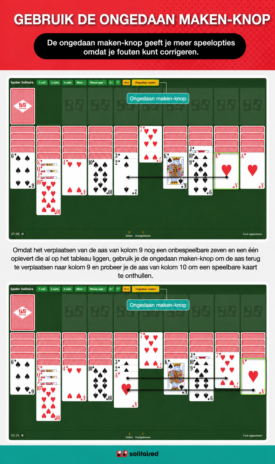 Gebruik de ongedaan maken-knop