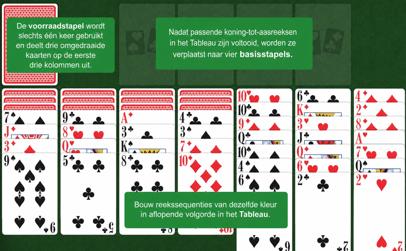 Scorpion Solitaire opstelling
