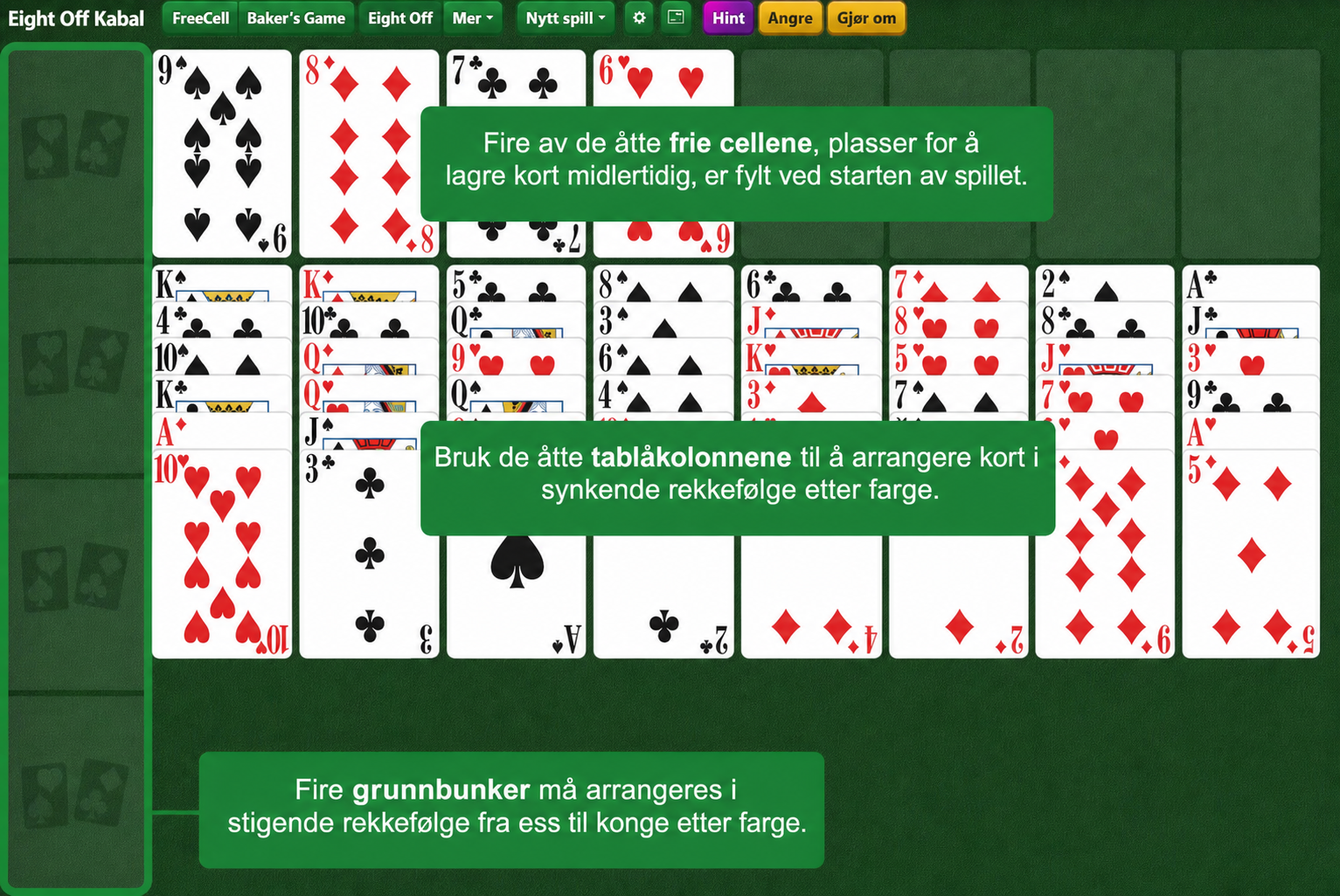 Eight Off kabal oppsett