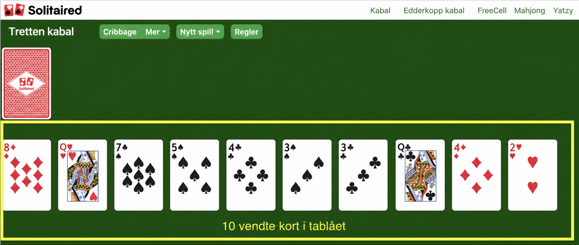 Slik setter du opp Thirteens kabal