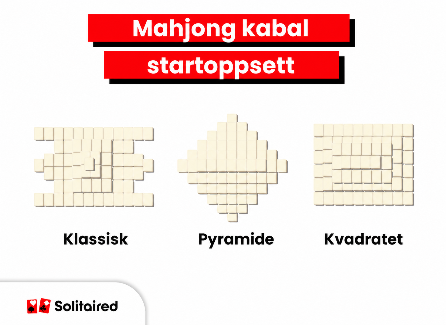 Mahjong starting layouts