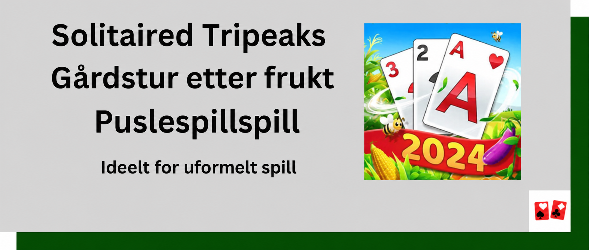 Solitaire Tripeaks Farm Trip by Fruit Puzzle Games