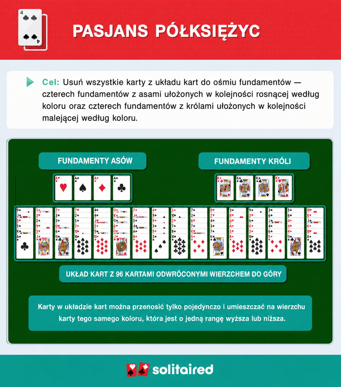 Jak grać w Pasjans Crescent