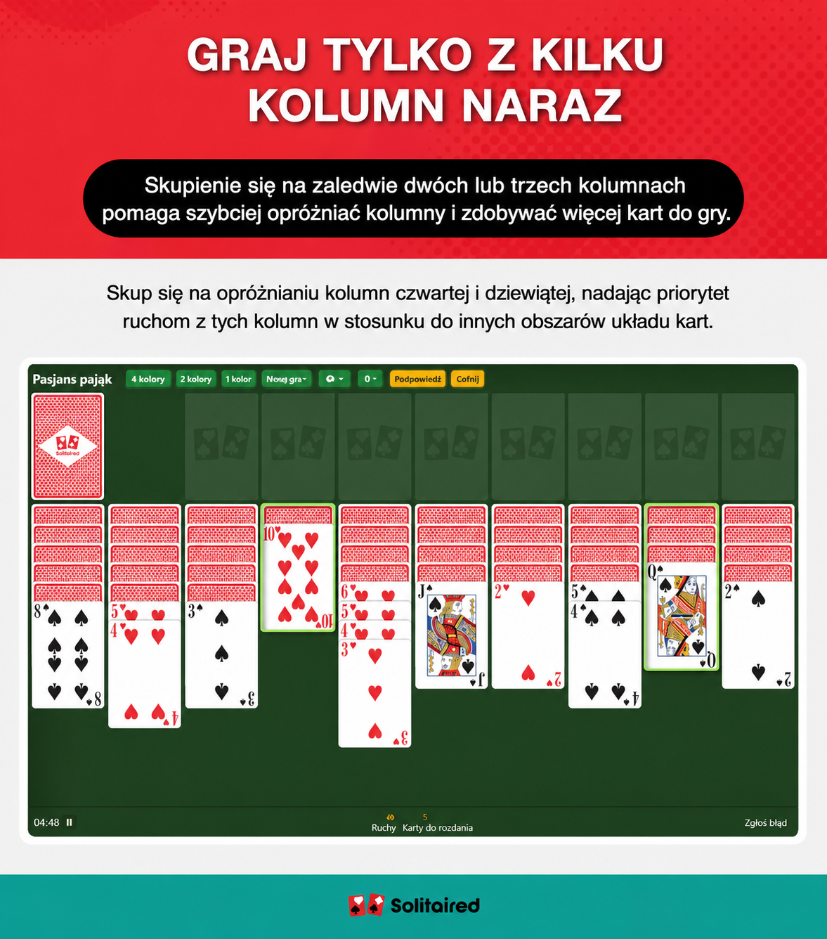 Play form only a few columns at once