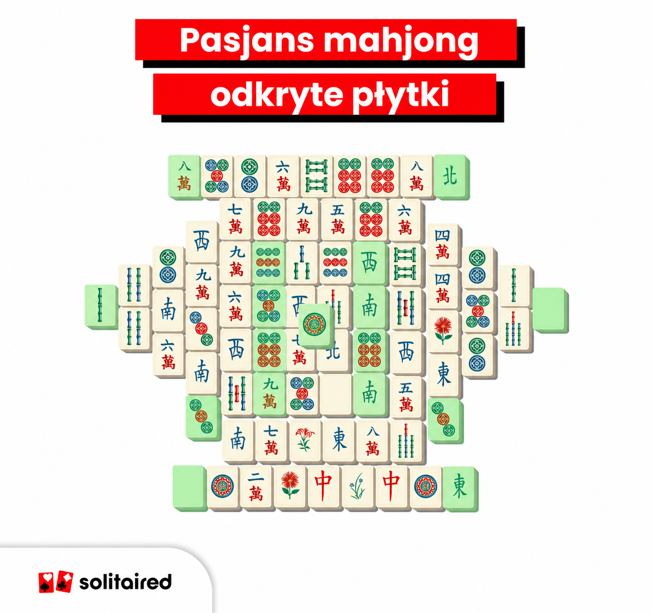 Odsłonięte płytki mahjonga