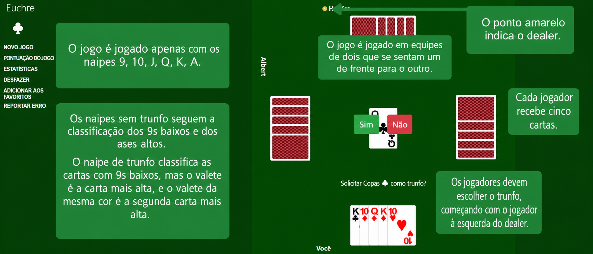 Preparação do Euchre