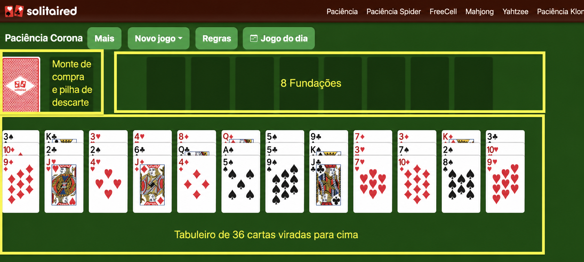 Como configurar a Paciência Corona