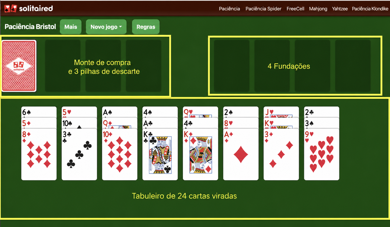 Como configurar um jogo de Seahaven Tower