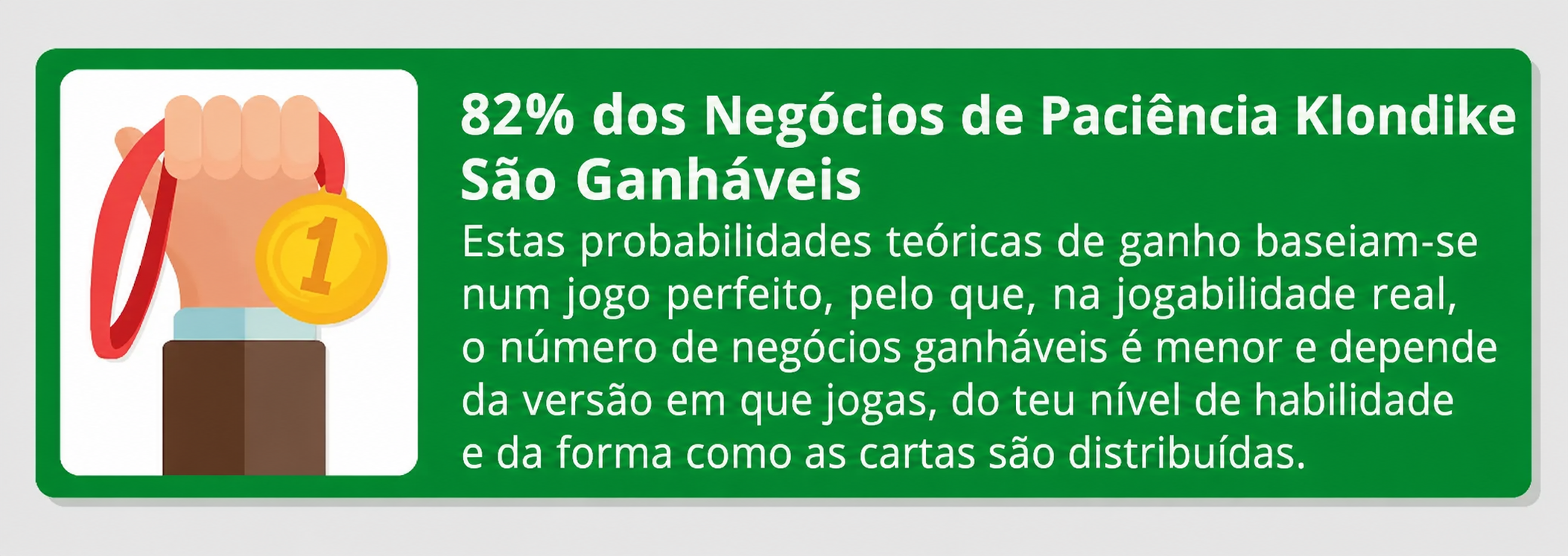 Uma caixa de factos sobre se todos os jogos de paciência são ganháveis