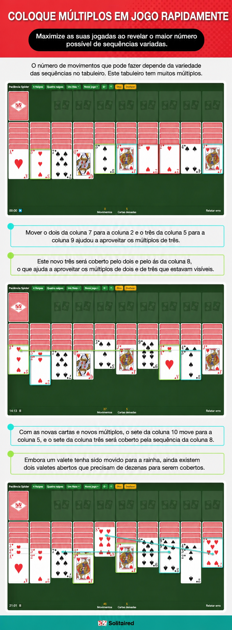 Coloque múltiplos em jogo rapidamente